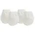 Organic Jersey Mitten - White