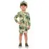 Long Sleeve One Piece UV Jumpsuit - Green Tropical