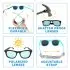 Urban Xplorer Glasses Mirrored Aurora Lenses - Frosty Lavender