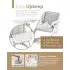 Booster White with Seat Pad - Shadow Grey