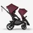 Kangaroo Sibling Seat Black/Dark Cherry
