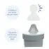 No Spill Lid with Valve - Grey