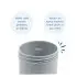 No Spill/Straw Cup Base - Grey