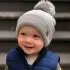PomPom Toque - Light Grey