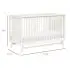 Peggy 3 In 1 Crib With Toddler Rail - Warm White