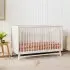 Peggy 3 In 1 Crib With Toddler Rail - Warm White
