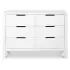 Colby 6 Draw Dresser - White
