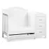 Charlie 4-in-1 Convertible Mini Crib and Changer - White