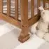 Kalani 4 In 1 Convertible Mini Crib - Chestnut