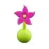 Silicone Breast Pump Flower Stopper - Purple
