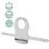 Silicone Baby Bib - Quiet Grey