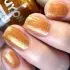 Peel Off Nail Polish Pearl Gold with Monkey Ring