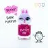 Peel Off Nail Polish Dark Purple with Bunny Ring