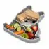Silicone Divided Plate - Bulldog