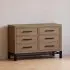 Newbern 6 Drawer Assembled Dresser - Driftwood