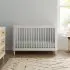 Marin with Cane 3-in-1 Convertible Crib - Warm White with Honey Cane
