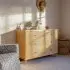 Marin with Cane 6 Drawer - Honey Cane