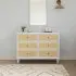 Marin with Cane 6 Drawer - Warm White and Honey cane