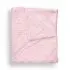 Double Layer Feathered Faux Fur Blanket - Pink