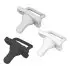 HappyPaci One-Piece Silicone Pacifier 3 Pack - Gray/Black/White