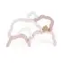 Rainbow Puzzle Cloud - Pink