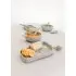 Silicone Snack Plate - Rhino/Silver Grey
