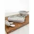 Silicone Snack Plate - Rhino/Silver Grey