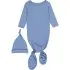 Knotted Gown and Hat - Sky Blue