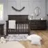 Tillen 4-In-1 Convertible Crib + Double Dresser + Nigh Stand - Truffle