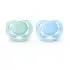 Ultra Air Pacifier 2 Pack - 0-6M Green/Blue