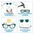 Urban Xplorer Sunglasses Classic Black Lenses - Black