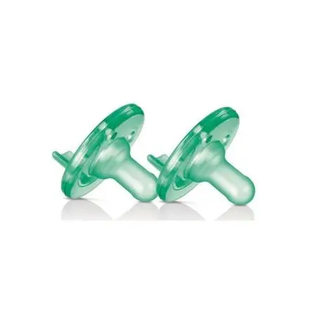 Soothie Pacifier 3m+ Green 2 Pack SCF192/05