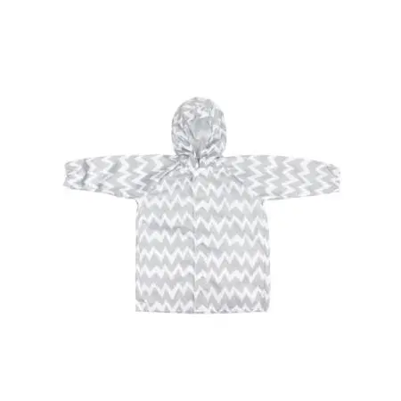 Rain Jacket Grey Chevron Medium