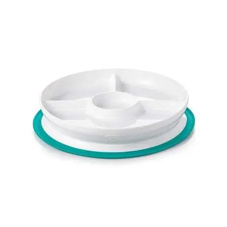 Stick n Stay Divided Plate Teal