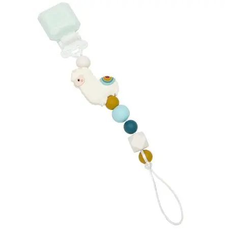 Darling Pacifier Clip - Llama