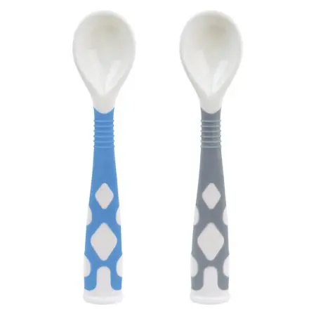 Silibend Bendable Spoon - Blue/Grey
