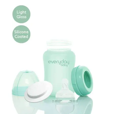 Glass Baby Bottle (150ml) - Mint Green