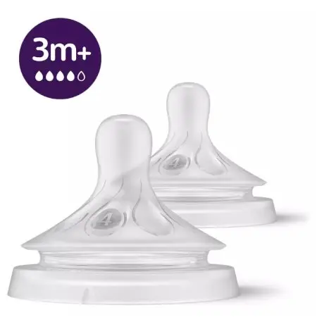 Philips Avent - Natural Response Nipple - Flow 4 PASCY96402 075020093141