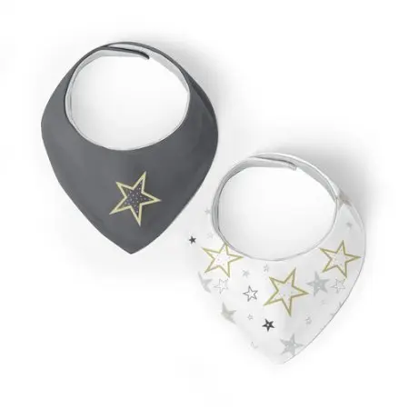 Kushies Bandana Bib 2 Pack - Star
