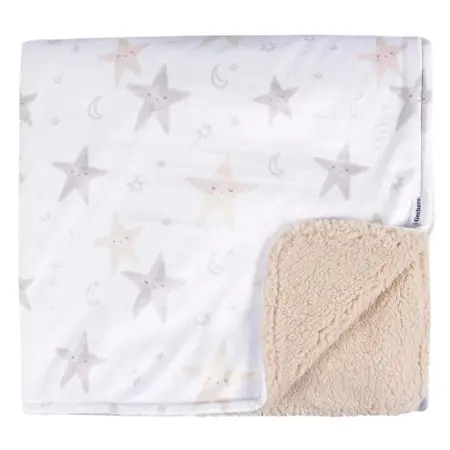 Gerber 2 Ply Plush Blanket - Celestial Stars GCW51005	13618468841 Tjskids.com