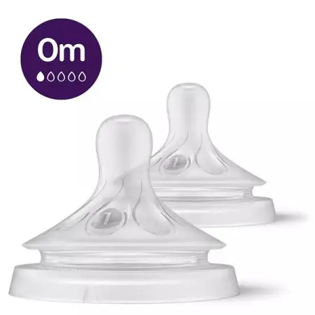Avent Anti-colic Bottle Flow 1 Nipple 2pk PASCY76102 075020093936