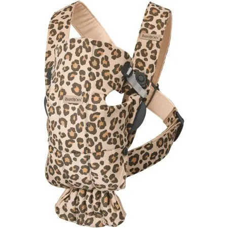 Babybjorn Baby Carrier Mini - Cotton, Beige Leopard