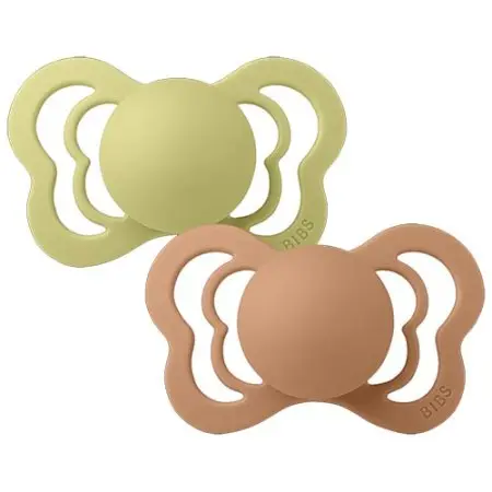 Bibs Couture Latex Pacifier 2 Pack - Earth/Meadow 02904