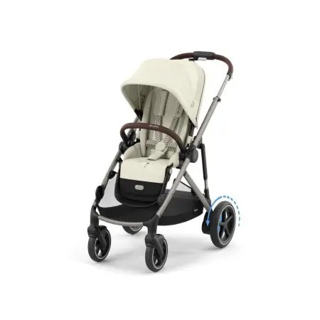 Cybex eGazelle S - Taupe Frame with Seashell Beige Seat 524000545 Tjskids.com