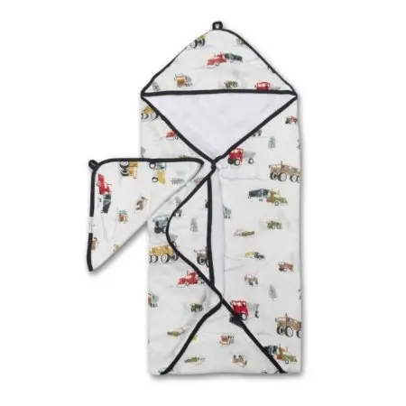 Hooded Towel Set - Happy Trucks