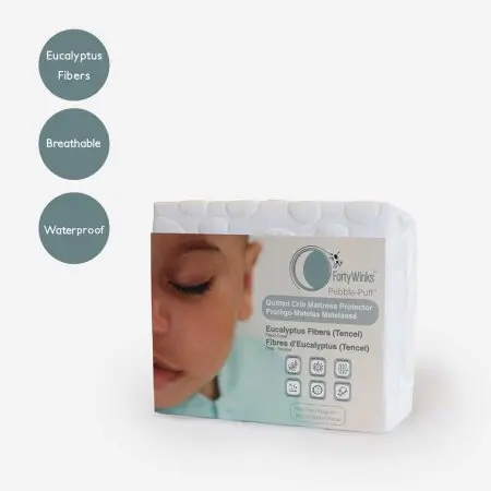 Quilted Mini Crib Mattress Protector - Eucalyptus Fibers