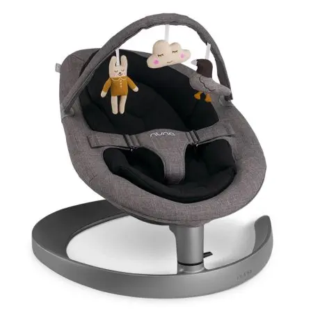 Nuna Leaf Grow Swing with Toy Bar- Charcoal