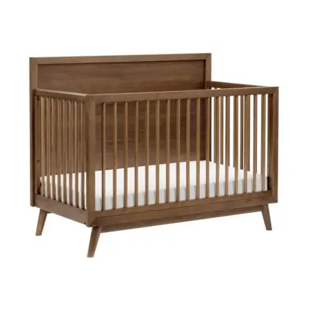 Babyletto Palma 4 In 1 Crib With Toddler Rail - Natural Walnut	M15901NL Tjskids.com