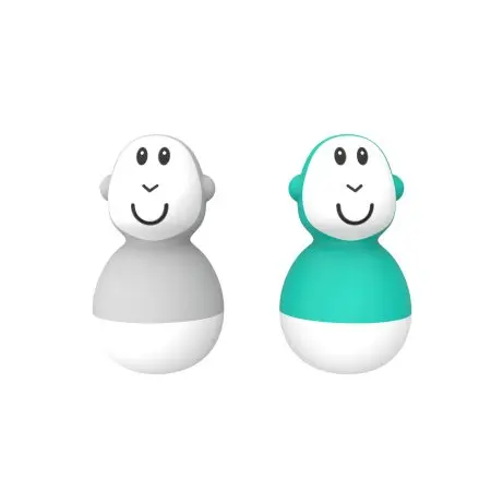 Matchstick Monkey Wobblers - Cool Gray & Green 19-20004 810033540875 Tjskids.com