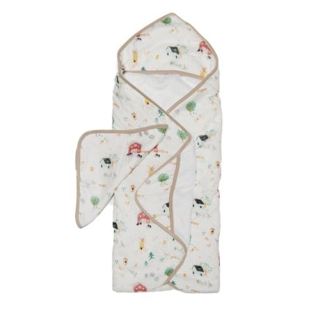 Hooded Towel Set - Farm Animals
